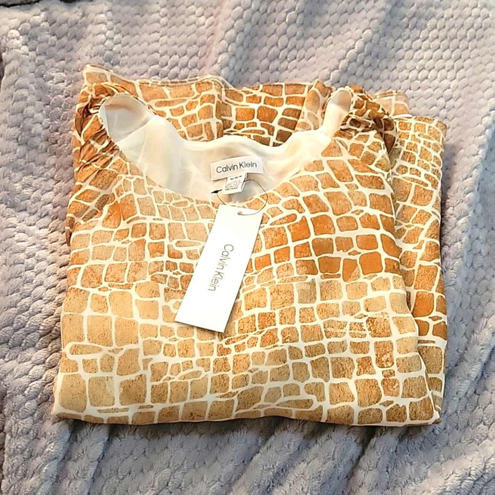 NWT Calvin Klein Blouse Size M